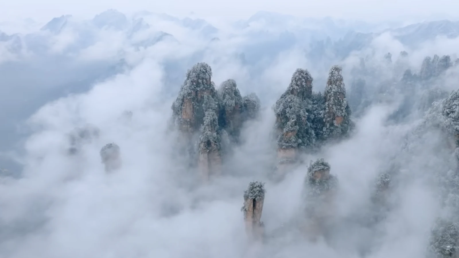 Tianzi Mountain Sea of Clouds